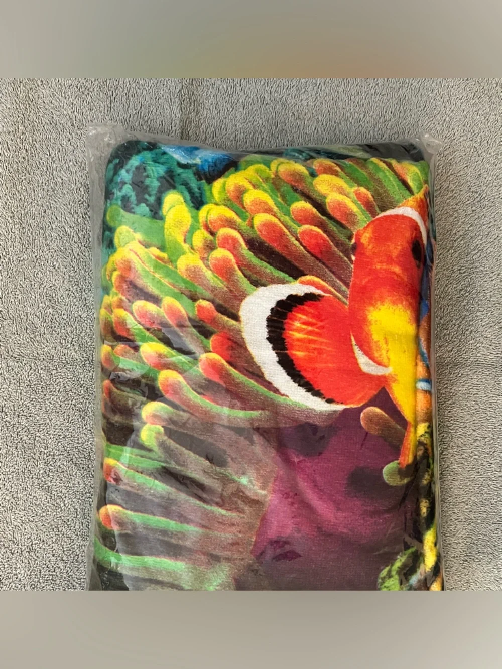 Colorful Sea Life Oversized Beach Towel